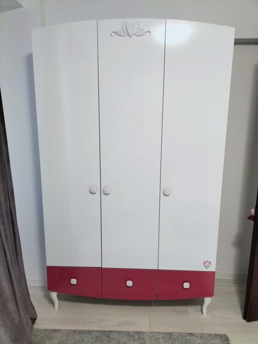 Birou, biblioteca, dulap fetițe Cilek, mdf, super calitate, impecabile