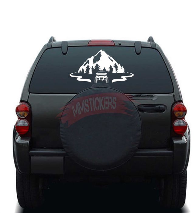 Планински Off road Автомобилен стикер 4x4