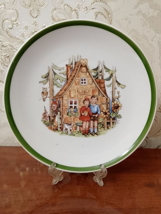 Винтажные детские тарелки. D 20 см. Kahla. ГДР.