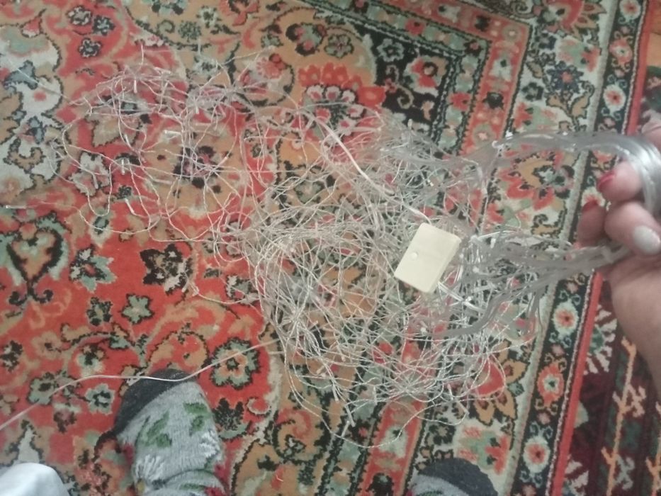 Гирлянды дождик состояние отличное