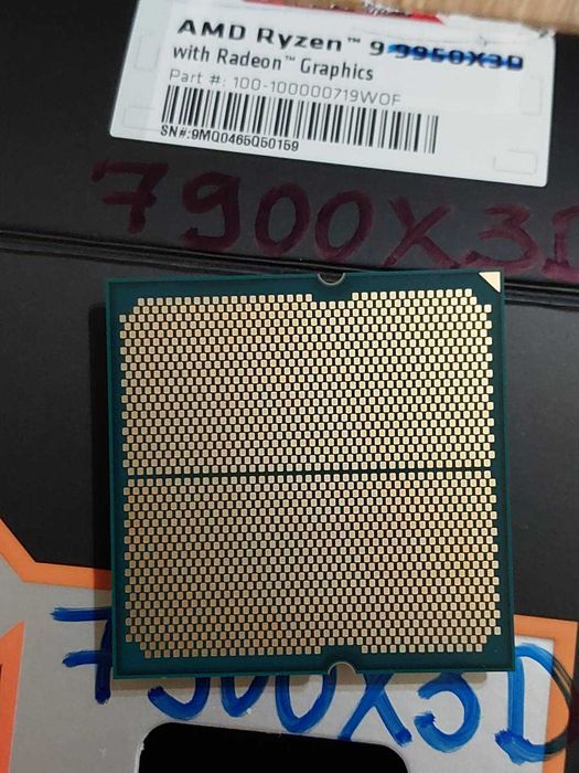 AMD Ryzen 9 7900X3D, 12-ядрен, 128 MB L3 Cache