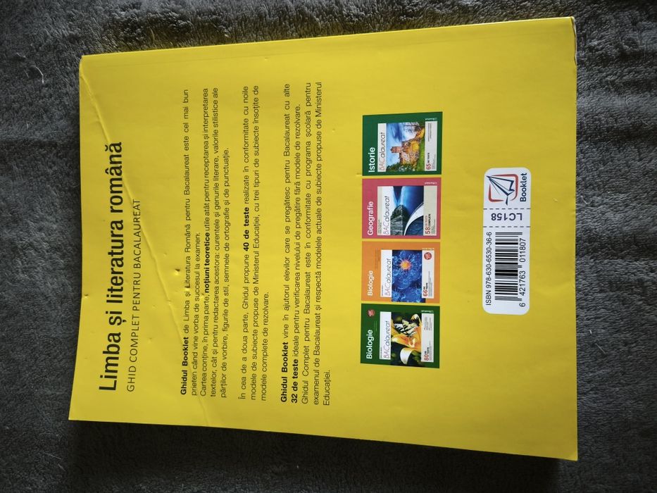Ghid complet bacalaureat limba și literatura română - editura Booklet