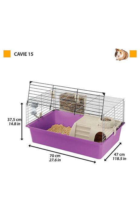 Клетка за морско свинче или таралеж.70×47×37,5.Нови!