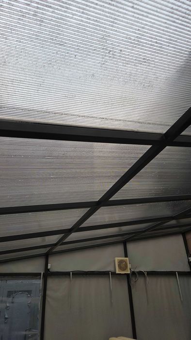 Навес за тераса, заведение, двор. Стоманена констр, поликарбонат,винил