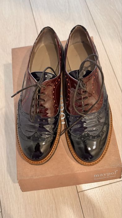 Лакированные оксфорды