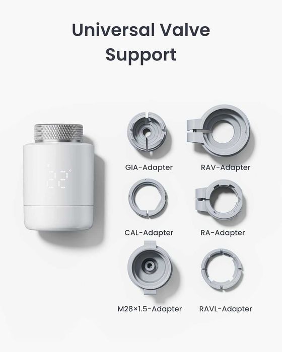 Смарт термоглава SwitchBot Matter Combo + Хъб (Apple HomeKit / Alexa)