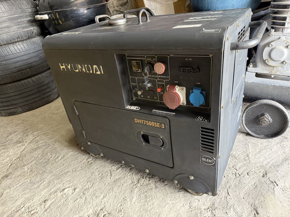 * HYUNDAI dhy7500se-3 оригинальный Корейский движок-генератор 220-380в