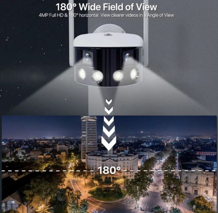 Kamera wifi WiFi Камера видеонаблюдения панорамная 4мп
