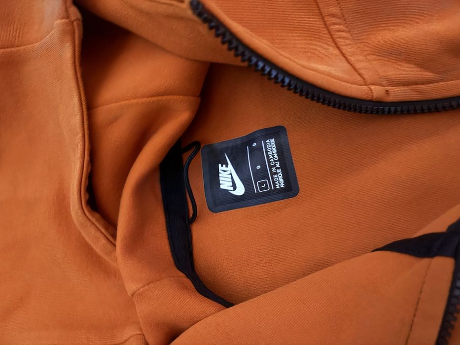 Nike tech fleece orange оранжев анцунг тек L