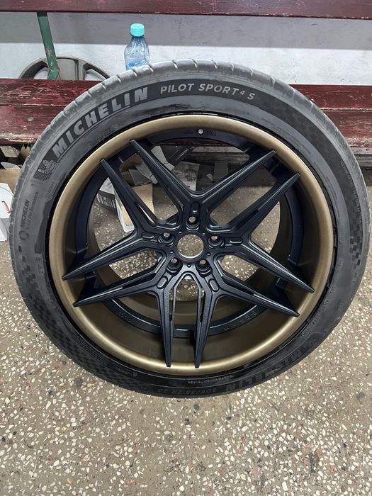 Vand set jante Forged 20” cu anvelope vara noi Michelin Pilot Sport 4S