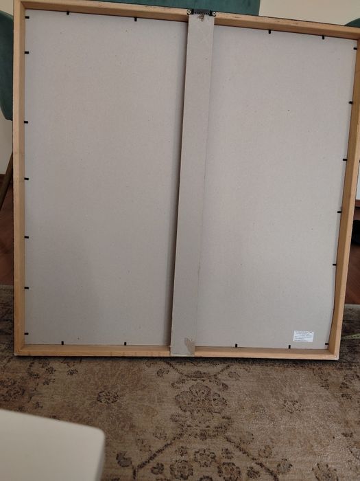Tablou canvas cu rama argintie