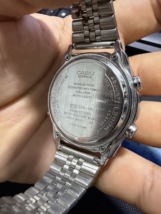 Casio Edifice EFA-115D-1A1 с хронографом