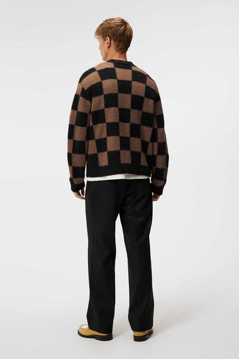 J. Lindeberg, Cardigan din lână Sammy, Negru, M