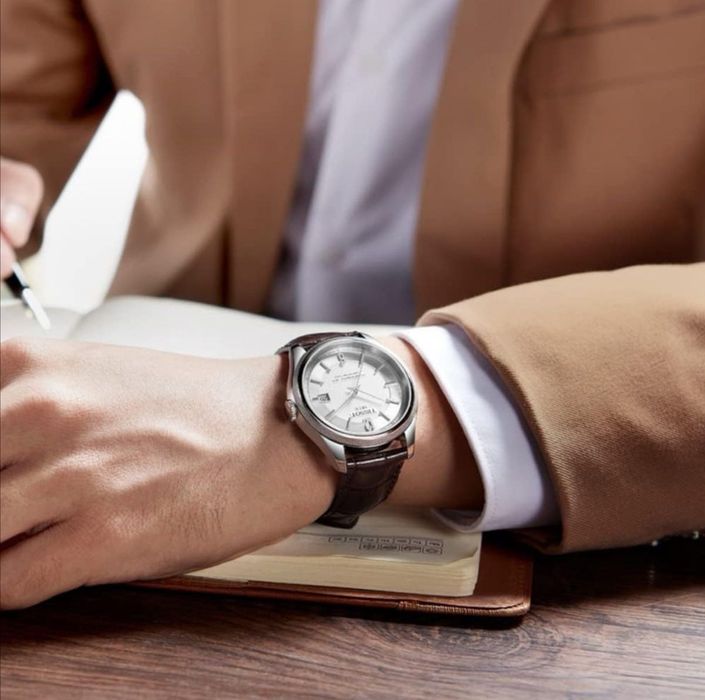 КАТО НОВ COSC TISSOT BALLADE powermatic 80 powermatic80 C07.811 silver