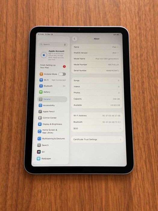 ipad mini 6 254gb