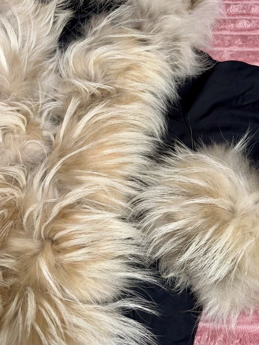 Яке с естествена кожа от Ракун, луксозно