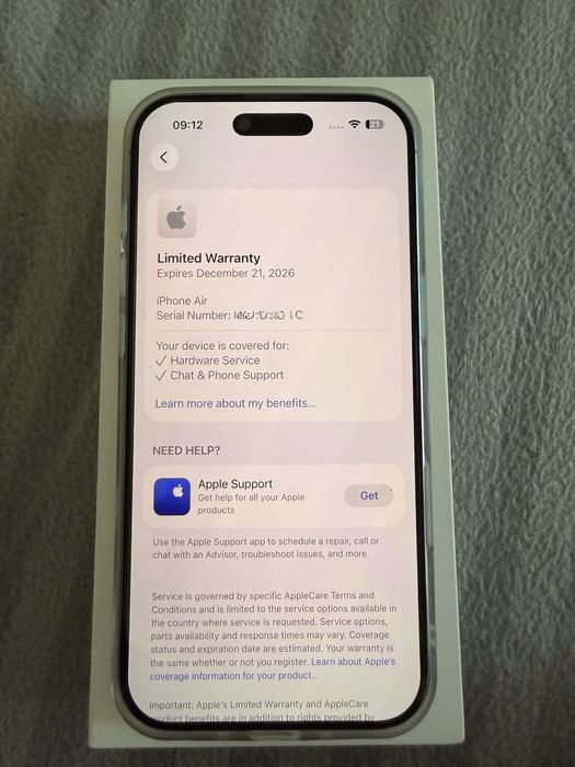 Iphone Air 256GB SkyBlue impecabil