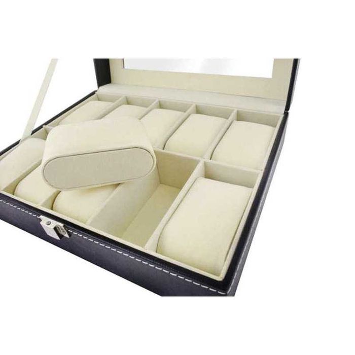 Кожена Кутия за часовници Органайзер Стойка за 6 / 10 бр часовник