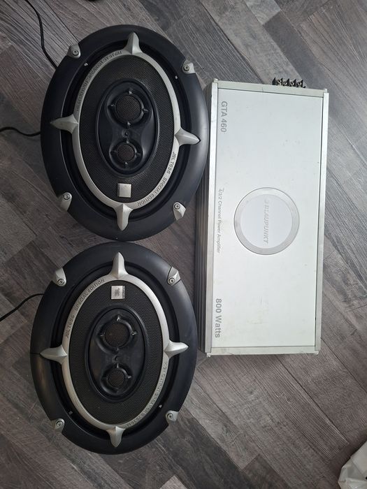 Boxe jbl t696 si amplificator Blaupunkt subwoofer 300w