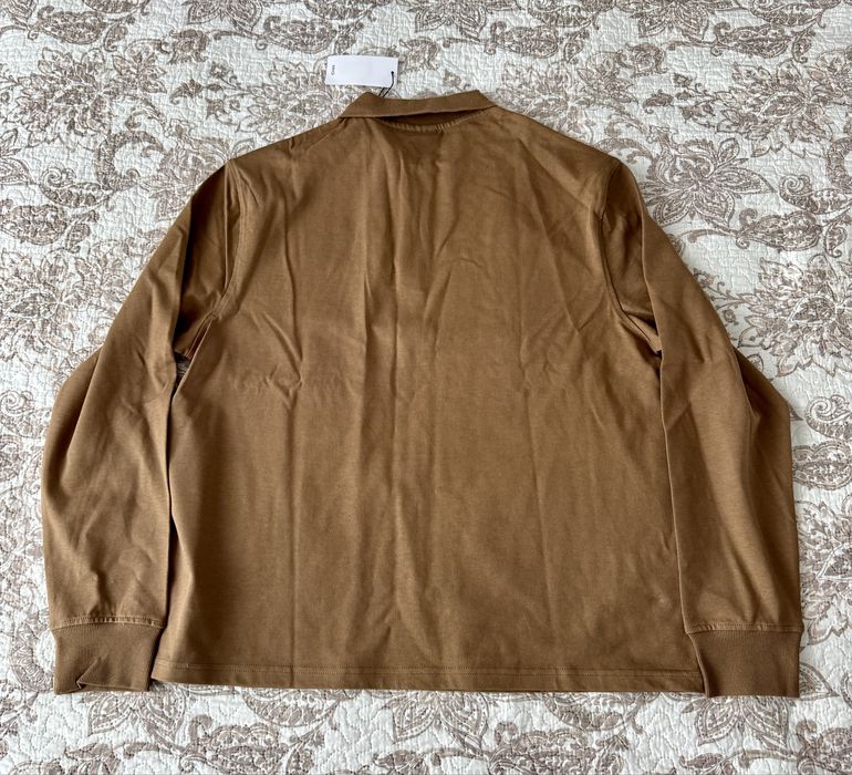 Bluza maro, guler polo si nasturi, Mango Man, L, noua, cu eticheta