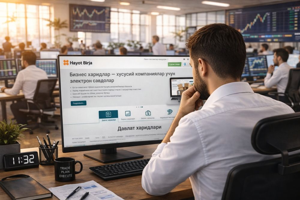 Uzex Spot va Davlat xaridlari Birja brokeri