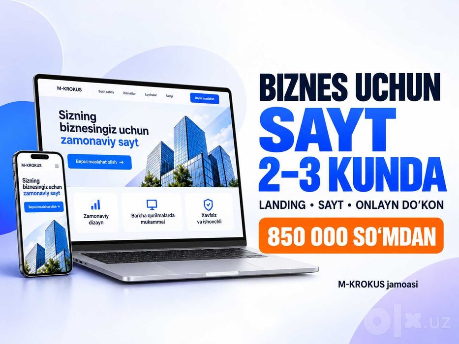 Sayt Yasash - 0 somdan boshlab / 1 kunda