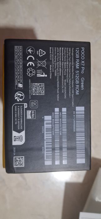 Poco X7pro 12/512 yaqinda olingan
