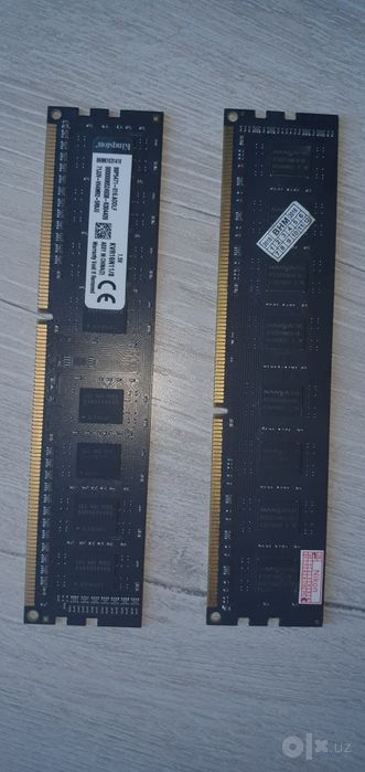DDR 3 1600MHz 8GB 4GB ummiy 12GB upgrade uchun operativka RAM kingston