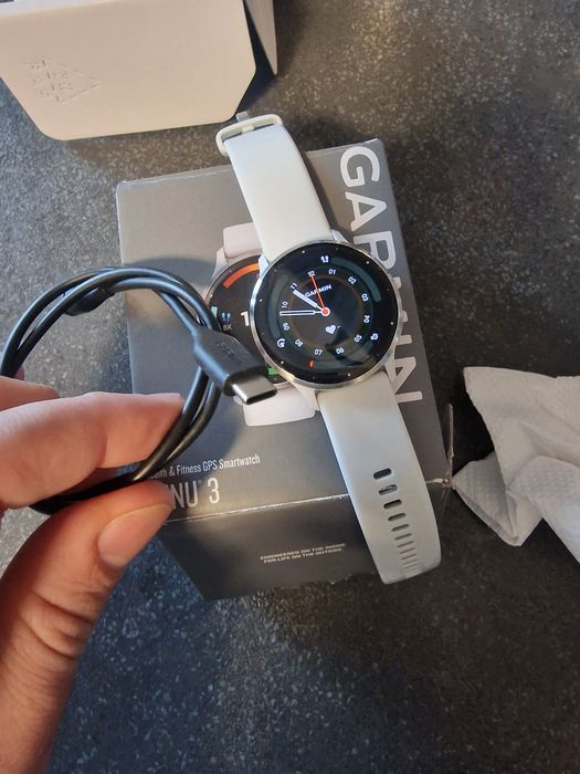 Garmin Venu 3 - alb - pachet complet