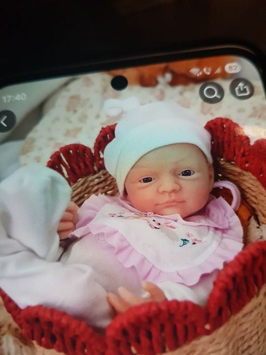 Papusa realista,moale din silicon 30cm