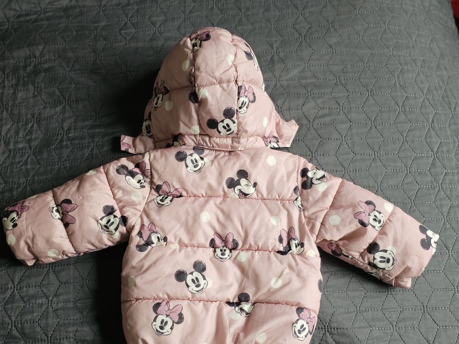 Детско зимно яке за момиче с Мини Маус и Мики Маус
