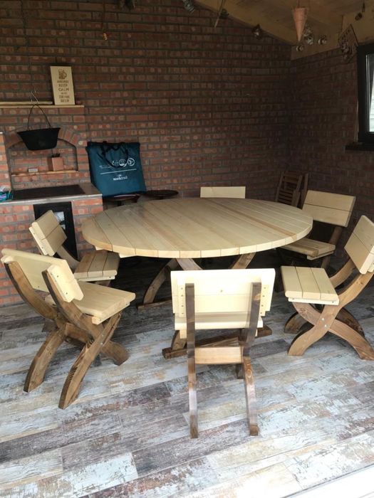 Masa rotunda scaun banca foisor, terasa, filigorie