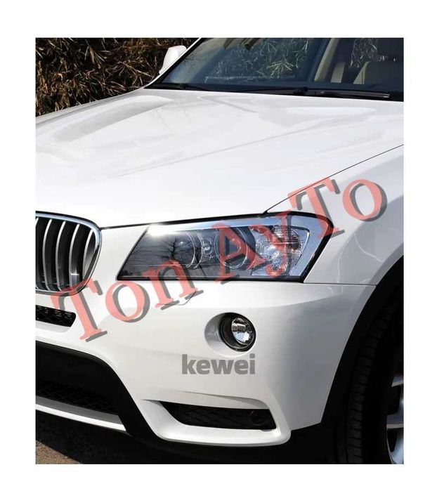 Стъкла Капаци Фарове БМВ BMW X3 F25 2010 - 2014 Стъкла Фарове Комплект