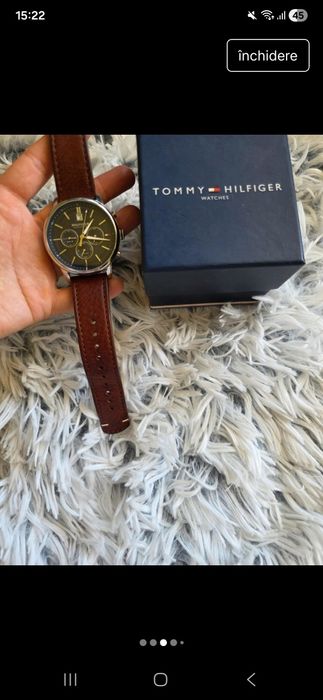 Ceas Tommy Hilfiger original curea piele naturala