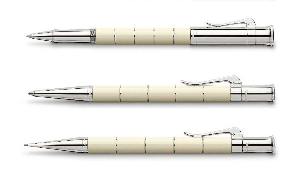 Colecția  Graf von Faber-Castell Anello Ivory (Roler + Pix + Creion)