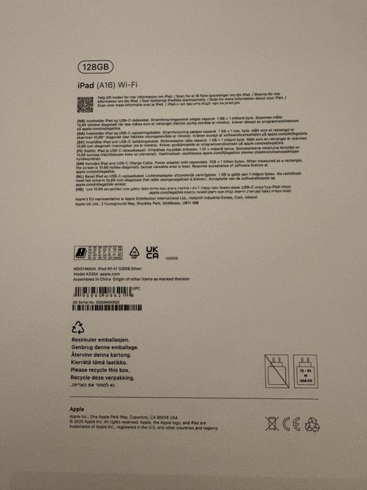 Ipad A16, noua, inca in garantie