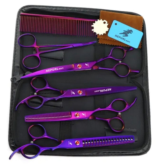 Комплект ножици за подстригване на животни.