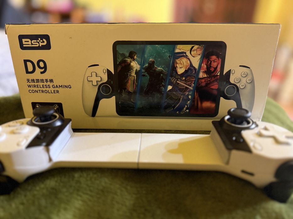 Gamepad pentru telefon/tableta/Switch/PS4, Techsuit BSP-D9, alb