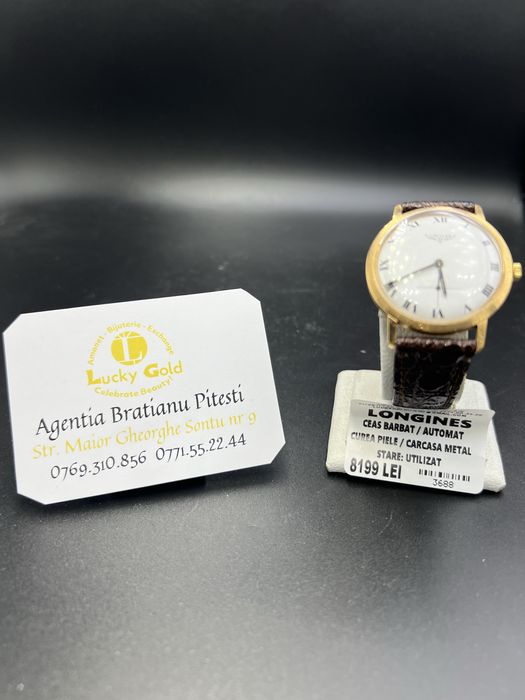 Ceas aur  Longines 14k 17gr cod 3688