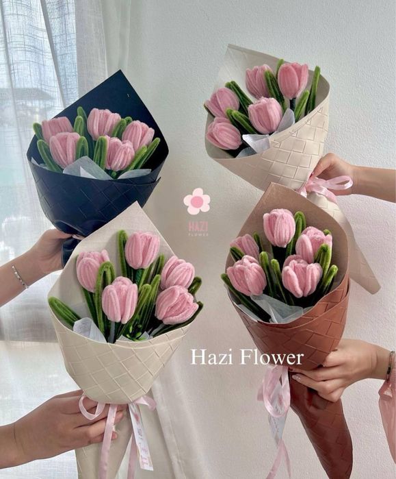 Букеты трендовые бархатные