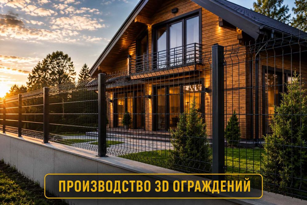 3д сетка, 3D заборы, 3D ограждения без посредников/3д панели-ограждени