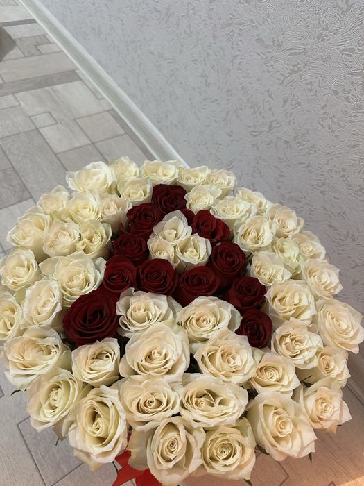 57 шт роза свежий