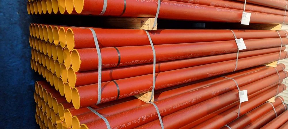 Чугунные канализационные трубы  SML Фитинги, ОПТОМ В наличии