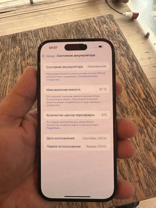 Iphone 15 128 емкость 87