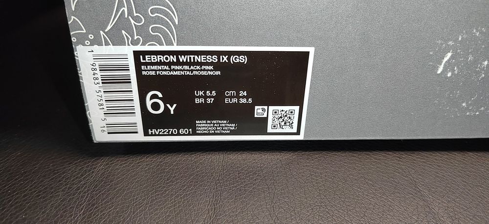 Nike Lebron Witness IX, номер, 38,5