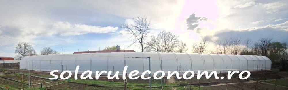 Solar(sera), 5x8 m(40 mp) din țeavă neagră, fară folie, 3050 lei