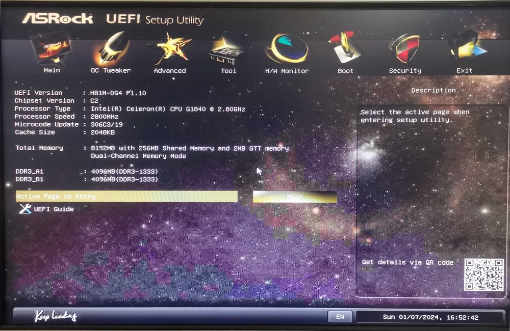 Компютър ЦЯЛ / ЧАСТИ - H81M-DG4 4th Gen Intel® LGA 1150 + G1840 2.8Ghz