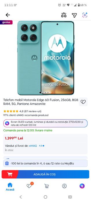 Motorola edge 60 fusion