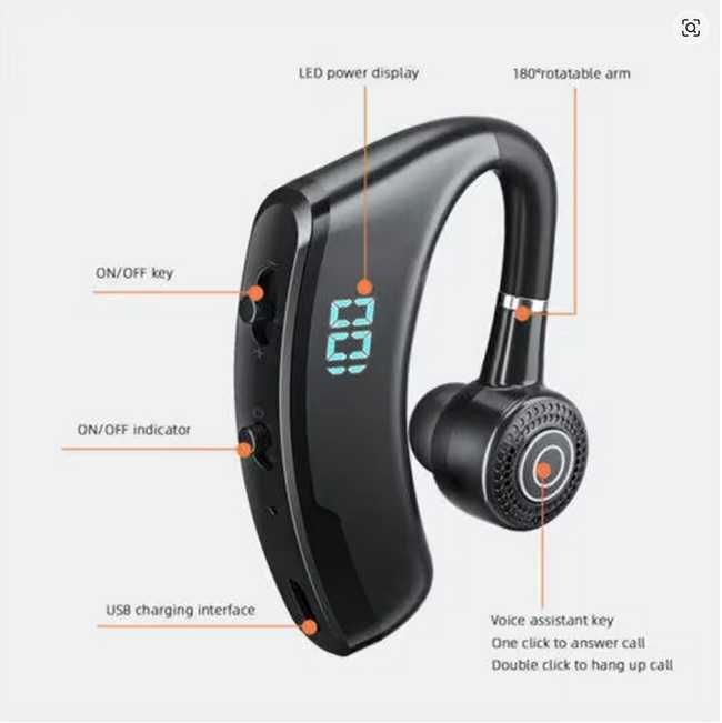 Casca hands free bluetooth cu functie de telecomanda foto