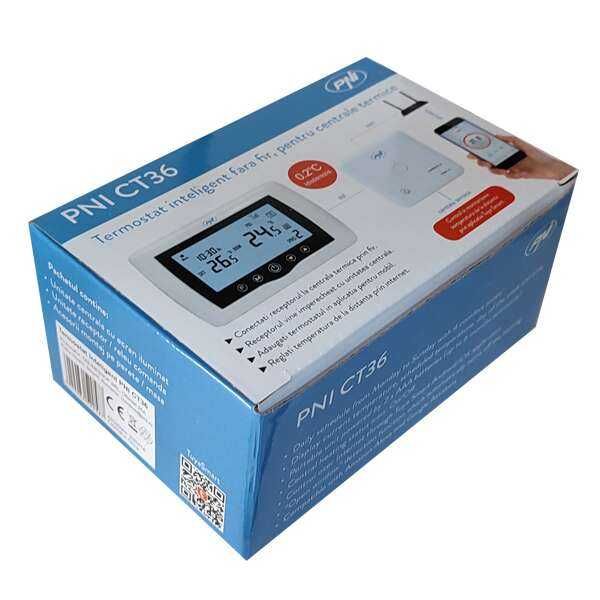Termostat inteligent PNI CT36 WiFi control internet centrale termice